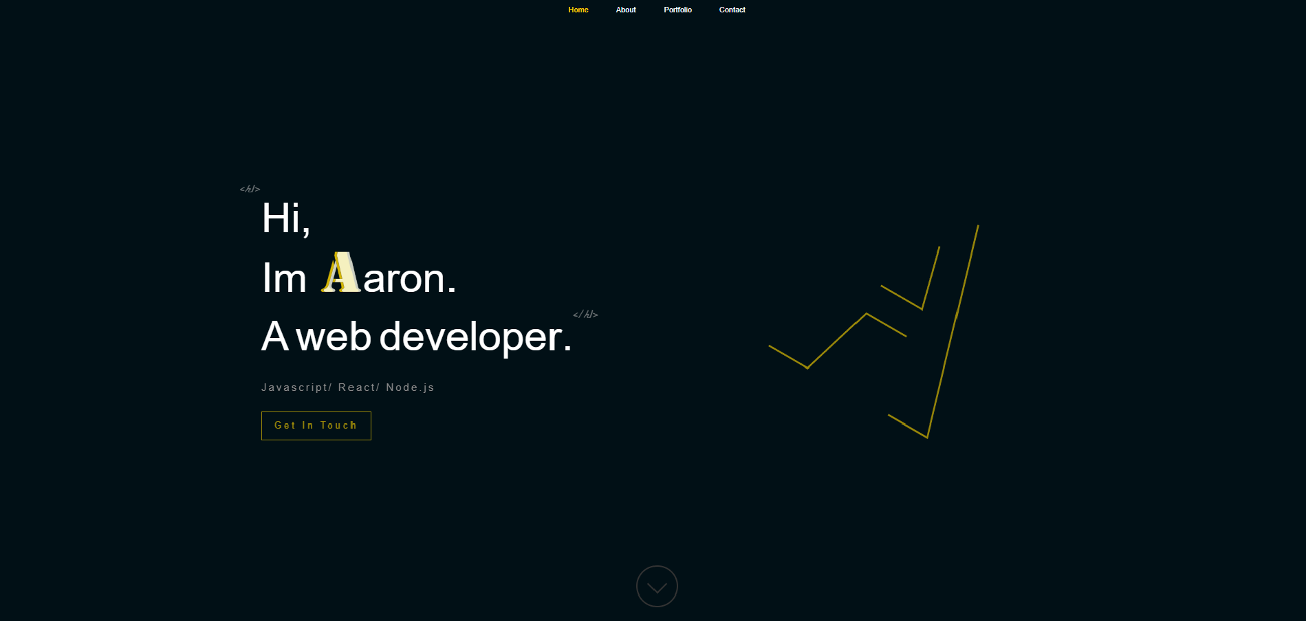 Old Portfolio screenshot